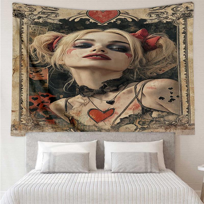 Jo-ker Floral Portrait Tapestry Hanging for Bedroom,Livingroom, Playroom,Decor Art Room Wall Tapestry Holiday and Birthday Gifts