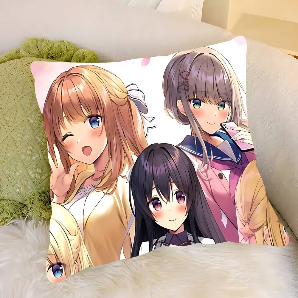 Anime S-Summer Pockets Pillow Case Removable Washable Cushion Cover – All-Season Soft Linen