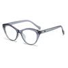 Cat eye glasses women's high-end peach heart black frame plain large frame women can match degree frame anti-blue light