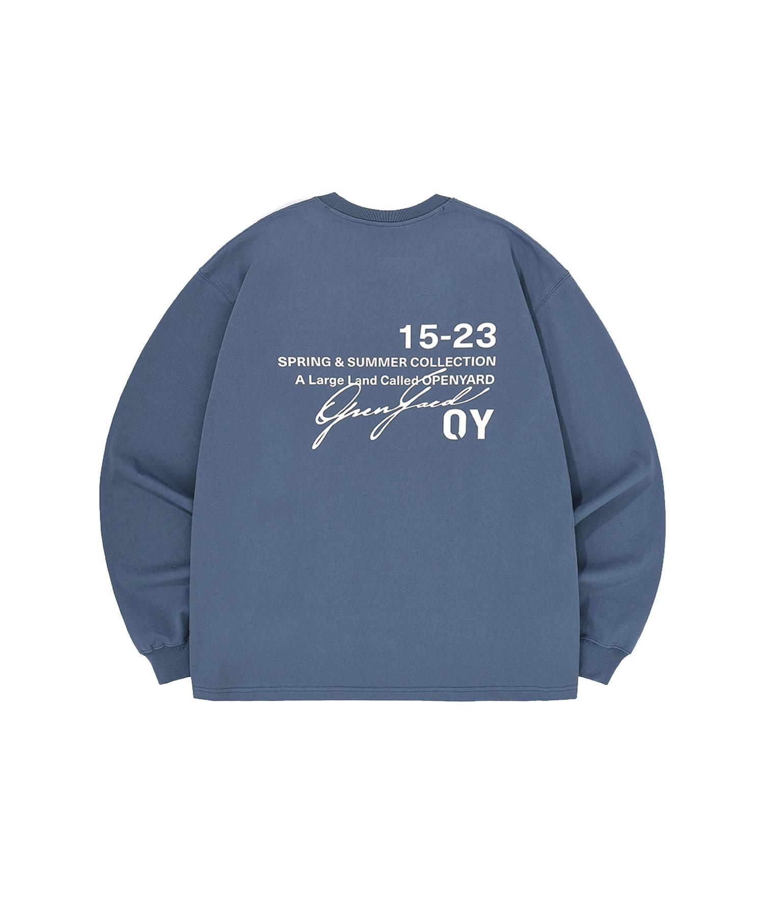 Oy Typographic Logo Long Sleeve - Vintage Blue Vintage Blue/1Size