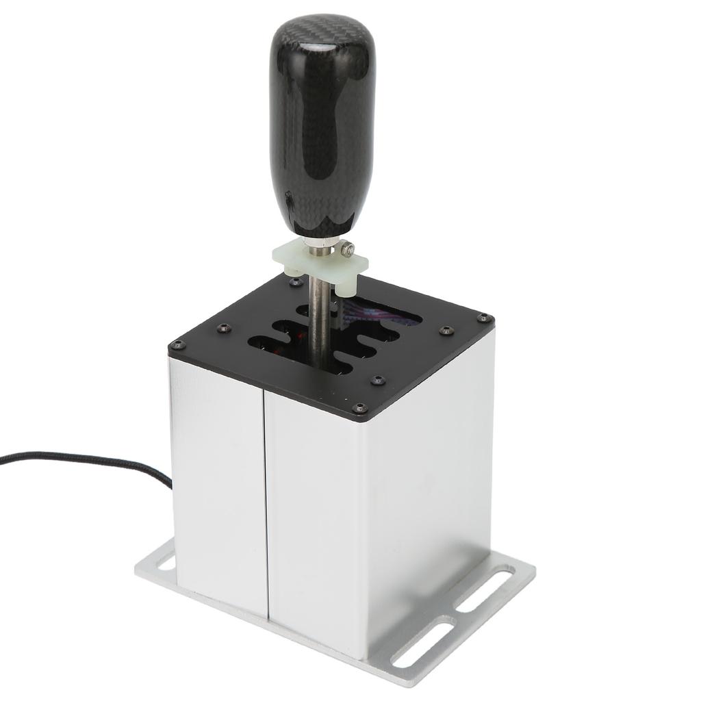 USB Simulator Shifter 7 Plus R Racing Game H Shifter with Carbon Fiber Grip for Logitech G29 G27 G25