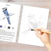 Watercolor Workbook for Beginners 12 Colors Watercolor Painting Set with Brush Birds Flower Animals Watercolor Book Art Crafts Supplies