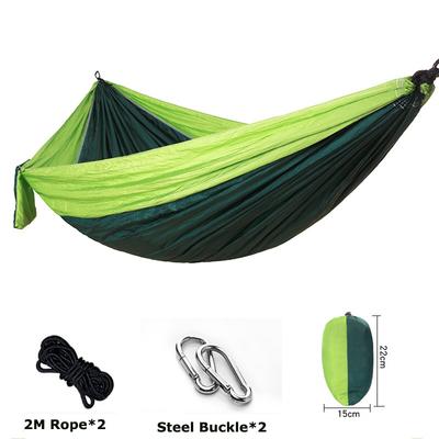 Outdoor Nylon Parachute Cloth Hammock Single and Double Camping Cycling Indoor Leisure Swing Hanging Chair