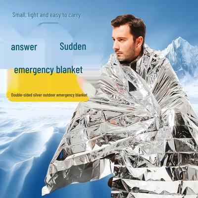 Thickened Outdoor Survival Emergency Blanket for Cold Protection and Self-Rescue