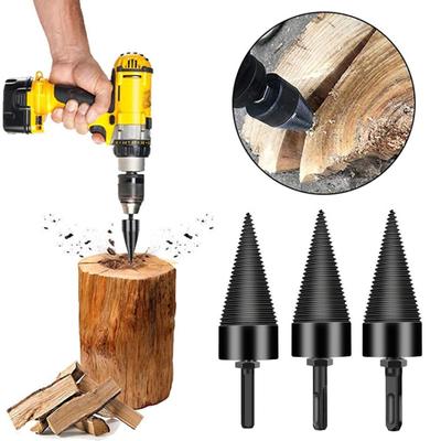 Wiertło do drewna opałowego Wysoka wydajność Ostra konstrukcja głowicy Wiertło odporne na rdzę i korozję Narzędzie do rozłupywania drewna