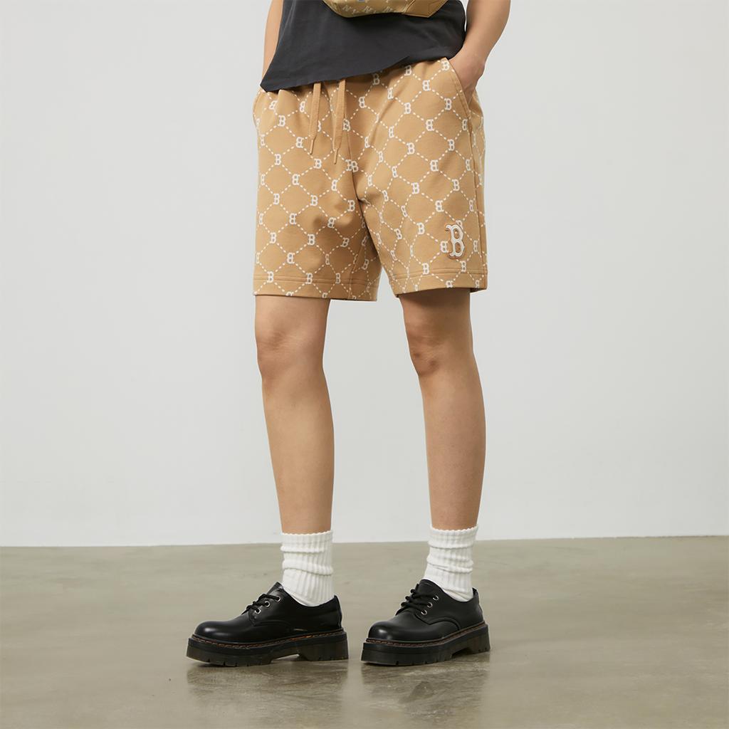 New MLB Casual Shorts Unisex Light Camel 3ASPM0343-43CAL