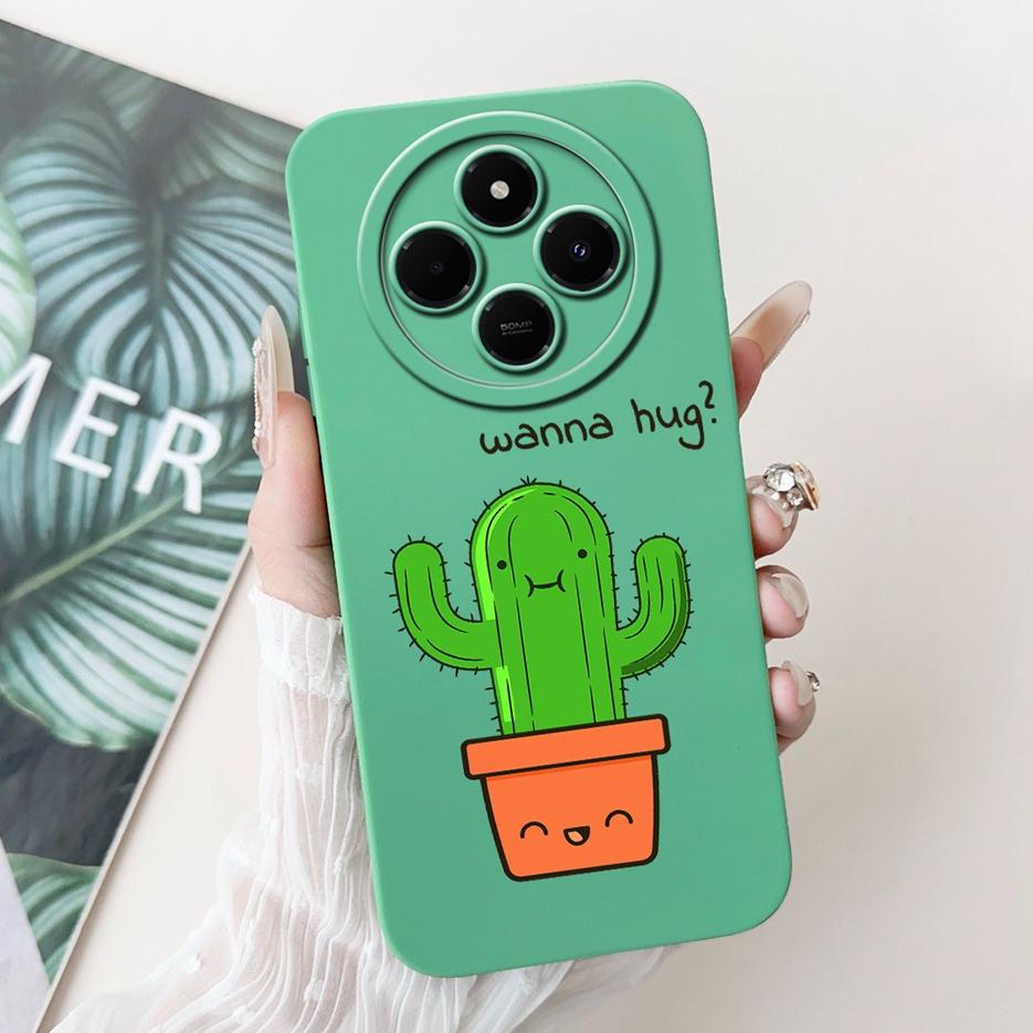 Für Xiaomi Redmi 14C Hülle Stylische Sonnenblume Hübsche Mädchen Rückabdeckung Weiche TPU Handyhülle Für Xiaomi Poco C75 C 75 Redmi14C Fundas