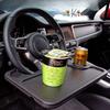 Car Steering Wheel Dining Table Auto Multi-functional Dinner Plate Drink Holder Writing Desk Multi-functional Cars Storage Rack