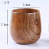 Retro Handmade Natural Wooden Cup Jujube Wood Reusable Tea Cup Household Cups Simple Fragrant Original Tableware