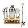 Yeni 14 Adet/takım Parti Bar Profesyonel Barmen Seti Mikser 550 ml Boston Shaker Bar Seti Premium Barware Çok