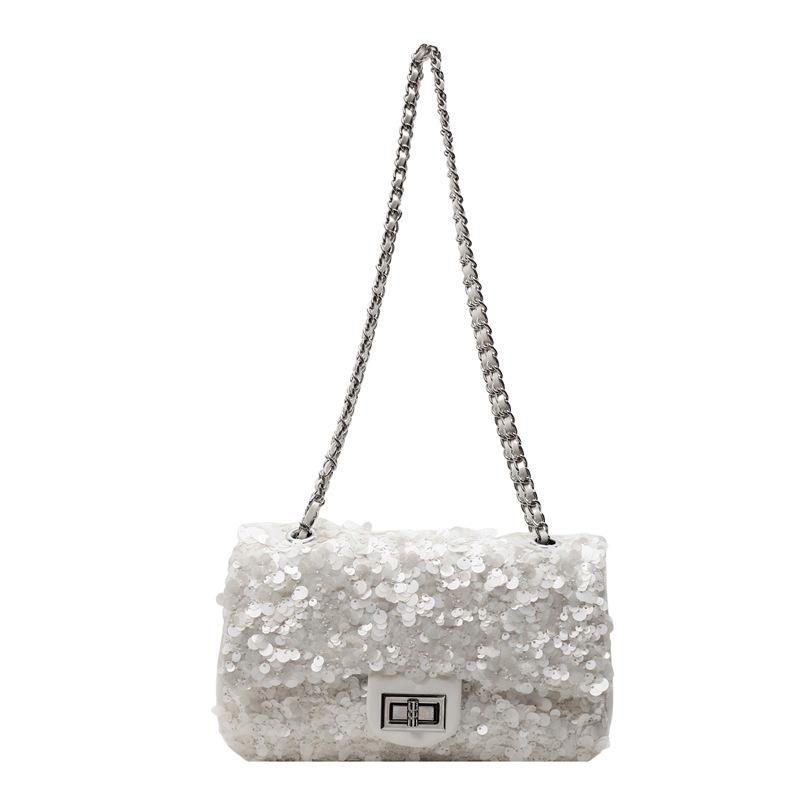 

Ретро Нішевий Дизайн Персоналізована Сумка Під Пахву з Блискітками Жіноча Універсальна Висококласна Сумка-Месенджер на Ланцюжку через Плече