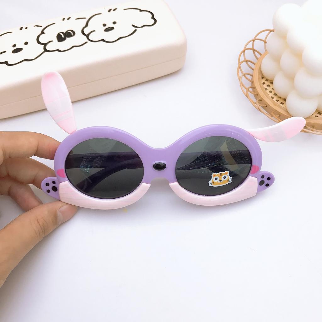 Cartoon Children'S Polarized Sunglasses Shape Pikachu Baby Sunglasses Glasses Puppy Long Ears Silicone