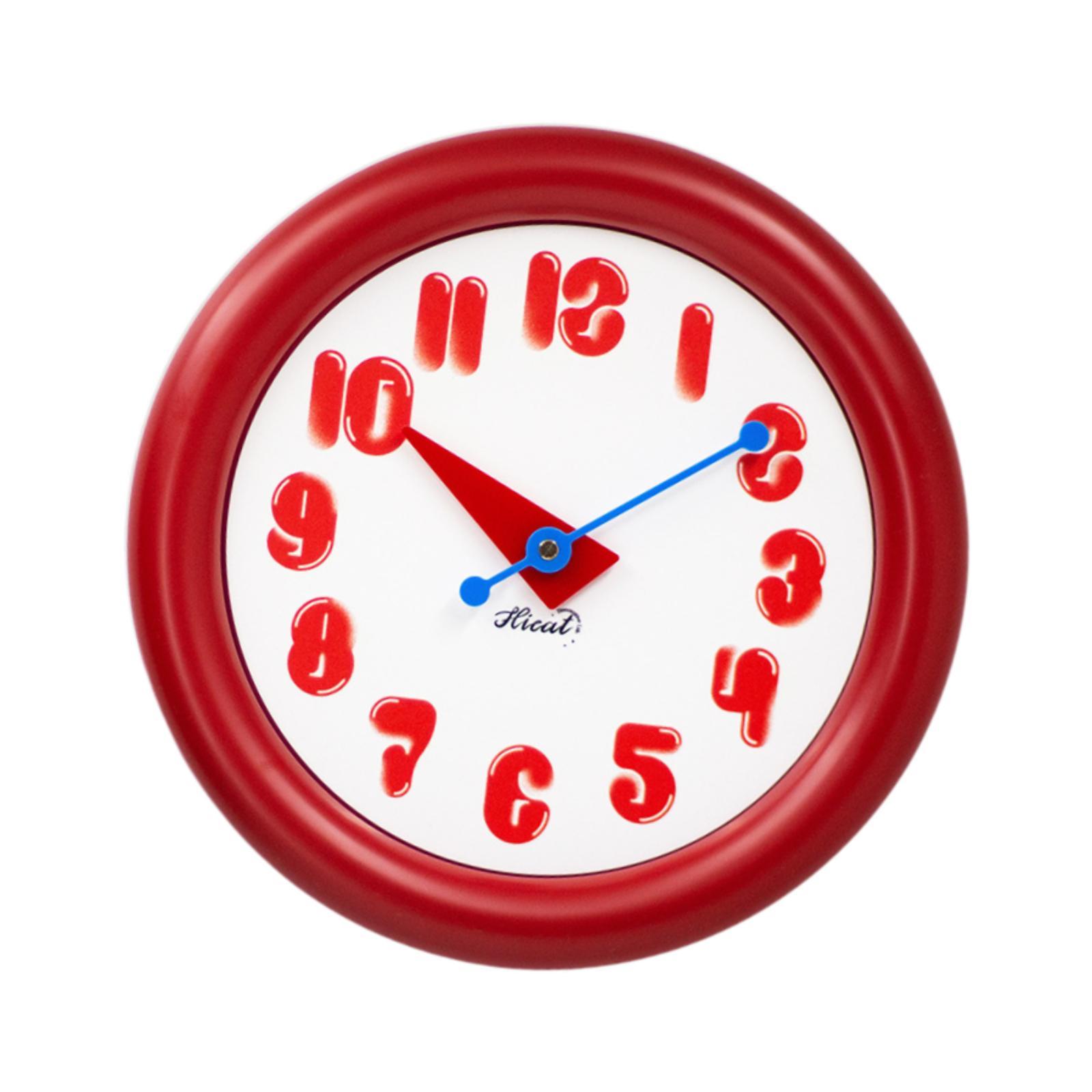 

Nordic Wall Clock Timepiece Simple Silent Movement Lightweight Modern 30cm Hanging Clock for Living Room Indoor Kitchen Decor червоний