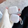 Clear Soft TPU Earphone Case For Airpods 4 3 2 1 Pro3 Pro2 Shockproof With Keychain For Airpods 4 Charging Case Cover