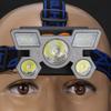 USB Rechargeable Headlamp Portable 5LED Headlight Built-in Battery Torch Portable Working Light Fishing Camping Head Light KTY