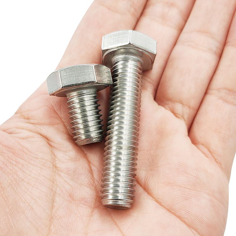 HK-20 304 Stainless Steel DIN933 Full Thread Hex Bolts