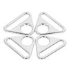 10pcs 38mm Luggage Accessories Zinc Alloy Portable Triangle Buckles Rose Gold Lightweight Zinc Alloy Buckles Decorative Use
