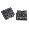Replacement 12V 10 Pin Electric Window Lift Switches Button Auto Accessory Double Row Power Window Control Switches