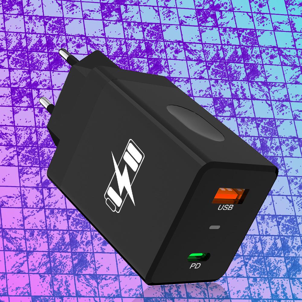 Thumbprint 2.4A Dual USB Charger - US, EU, KR, UK Plug for Mobile Devices