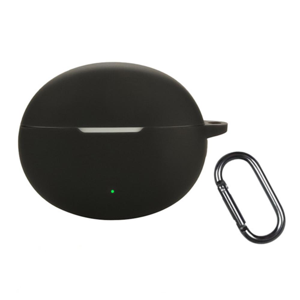 For Oppo Enco Free4 Silicone Case Wireless Earphones Protective Cover with Anti-Lost Buckle