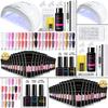 All-in-One Nail Tool Kit: Gel Polish, Builder & Extension Gel, Nail Lamp, Buffer, and Finishing Gel