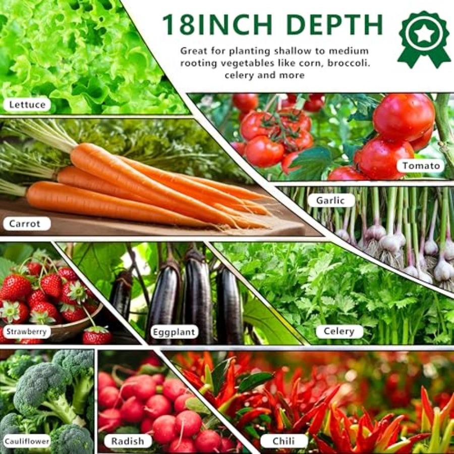 12x2x1.5FT Galvanized Raised Garden Bed Vegetable Boxes Rectangle Metal Flower Box Large Planter Raised Beds Outdoor Garden for