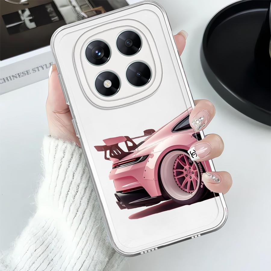 Cool Car Case for Xiaomi Redmi Note 14 Pro Plus 11S 12S 10S Note 13 13C A4 14C 11 12 9 10 Soft Phone Cover