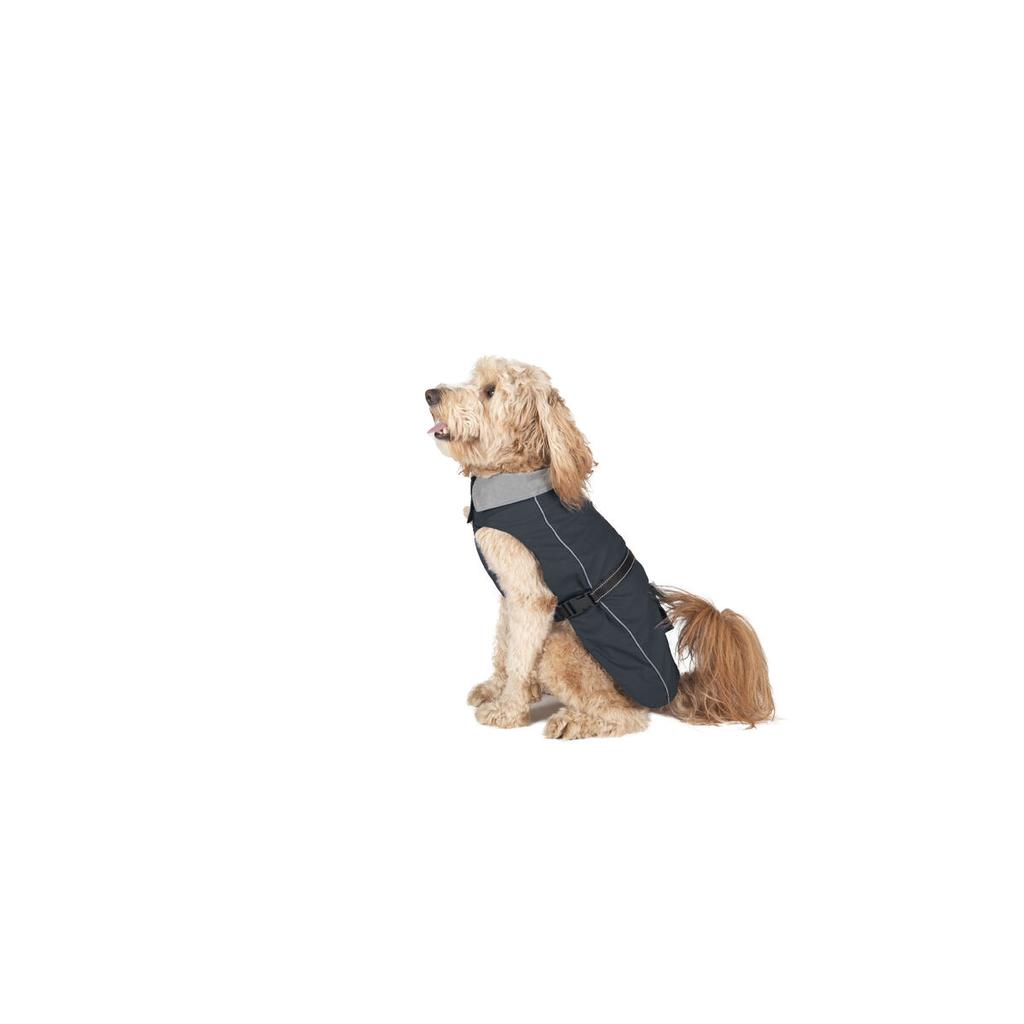 Dog Raincoat Dog Gone Smart Black 60 Cm