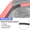 Front Door Waterproof Seals Rubber Strip For Jeep Wrangler JL Gladiator JT 2024 2025 Car Door Weatherstrip Parts Accessories