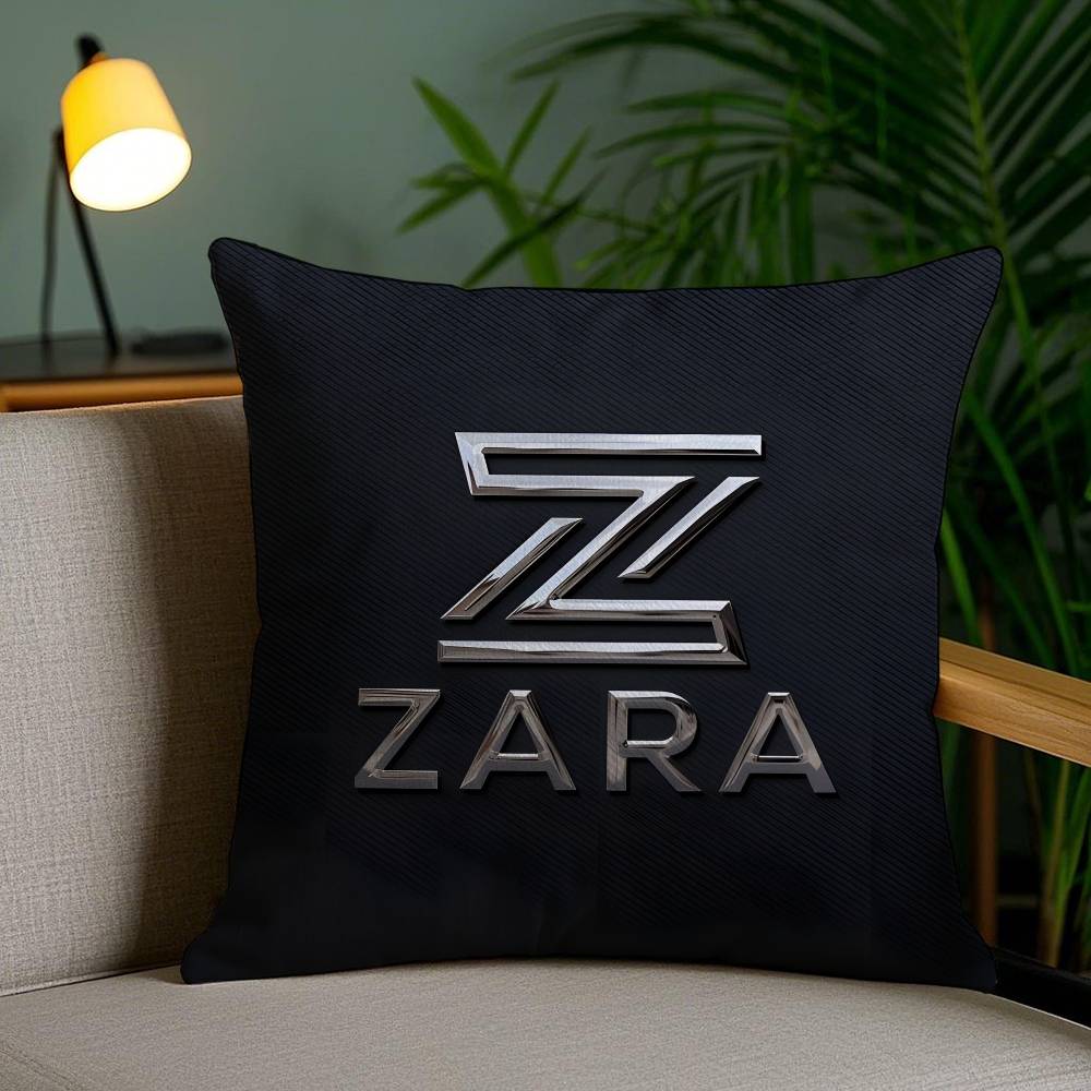 Fast Fashion Elegant Design ZARA-A Pillow Case Anti-dustmite Pillowcase Invisible Zipper Silky Short Plush Sofa Cushion Cover