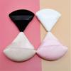 10pcs Triangle Velvet Powder Puff Flours Mini Face Makeup Sponge Cosmetics Soft Cotton Face Powder Puff Washable Lightweight