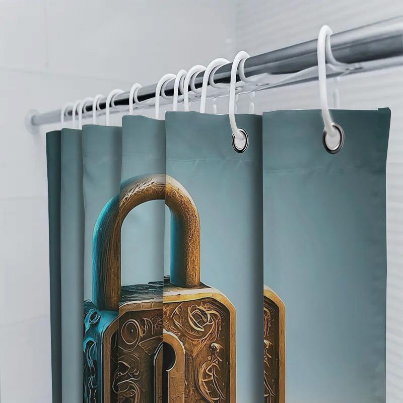 Vintage Lock Shower Curtain | Unique and Artistic Bathroom Decor