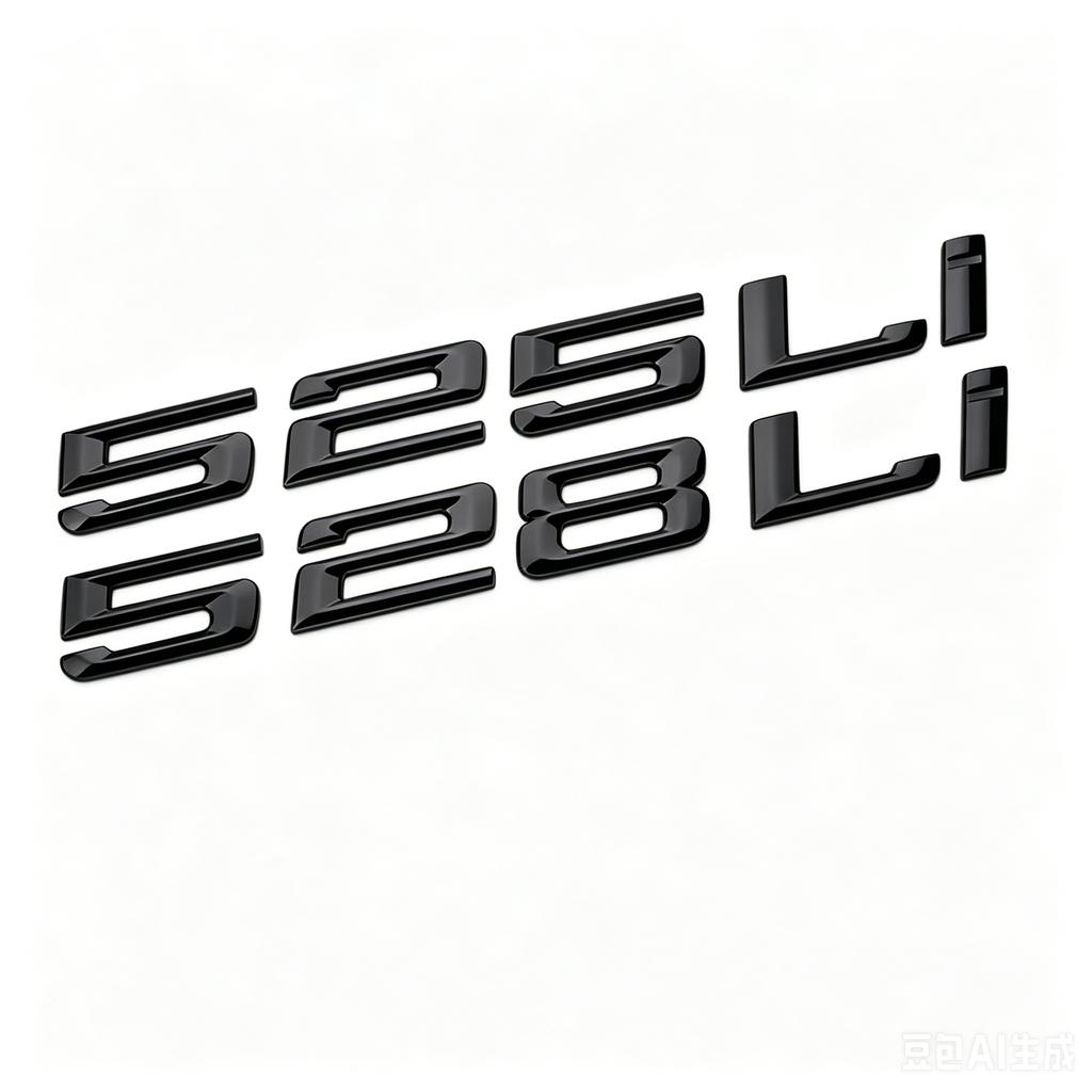 ABS Letter Number 520LI 525LI 528LI 530LI 535LI 540LI Emblem for BMW 5 Series E21 E30 E36 E46 E90 E91 E92 E93 Car Trunk Sticker DL8
