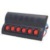Marine Switch Panel 6 Gang Waterproof Pre Wired with Overload Protector ON OFF for RV Boat DC12V