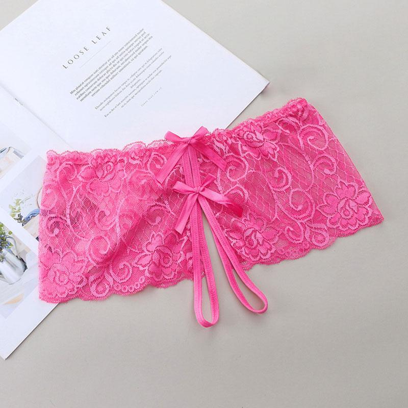 Sexy Lace Open Crotch Panties For Women Hollow Out Open Crotchless Briefs Transparent G-strings Thongs Female Underpant Lingerie