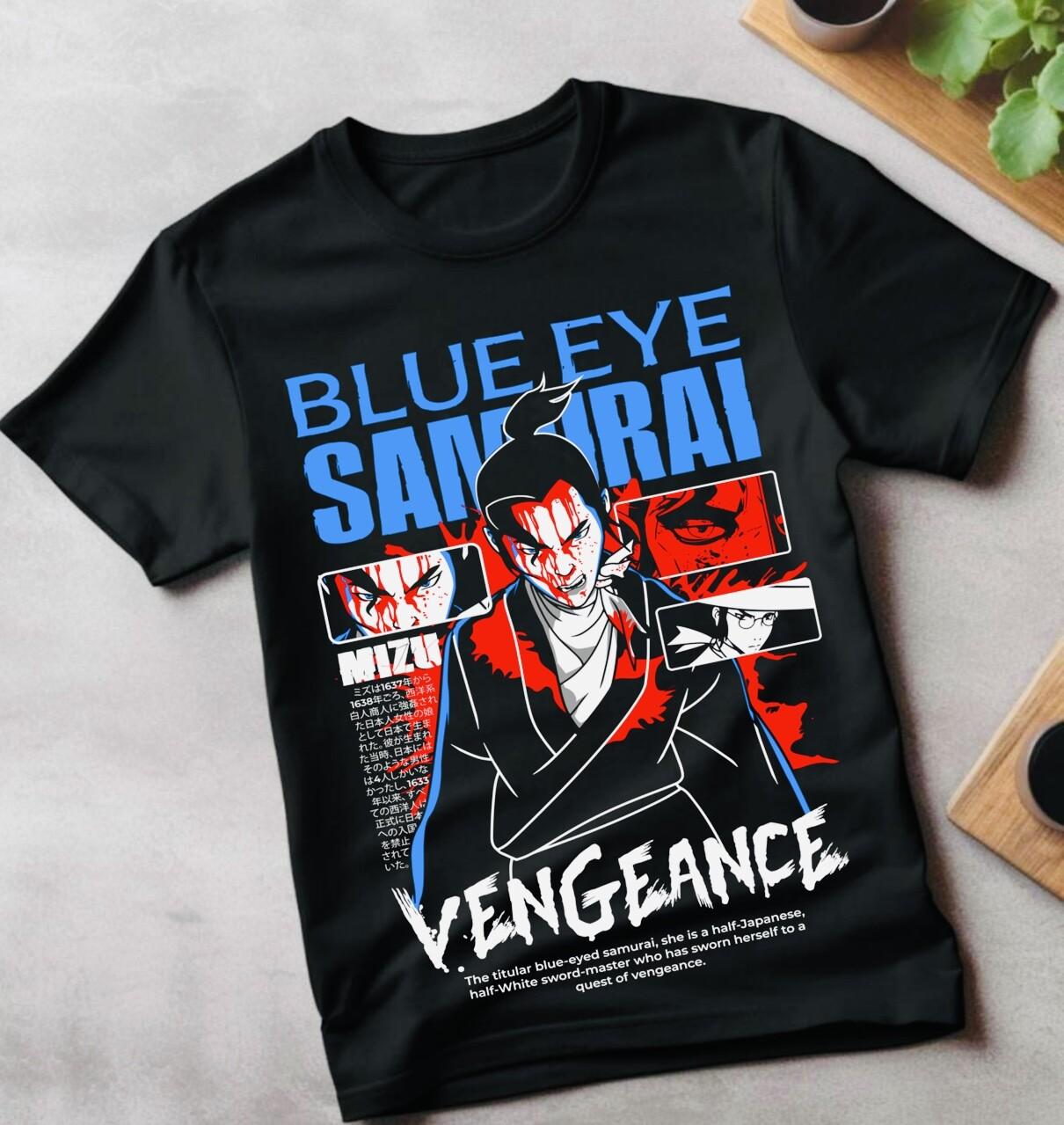 Samurai Champloo Anime Men s Yuu Mugen Jin Trio Graphic T-Shirt Mens Womens Tees Top Adult M
