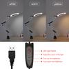 5X Lupe Schreibtischlampe Vergrößerungsglas LED-Licht Faltbare Leselampe mit drei Dimmmodi USB-Stromversorgung