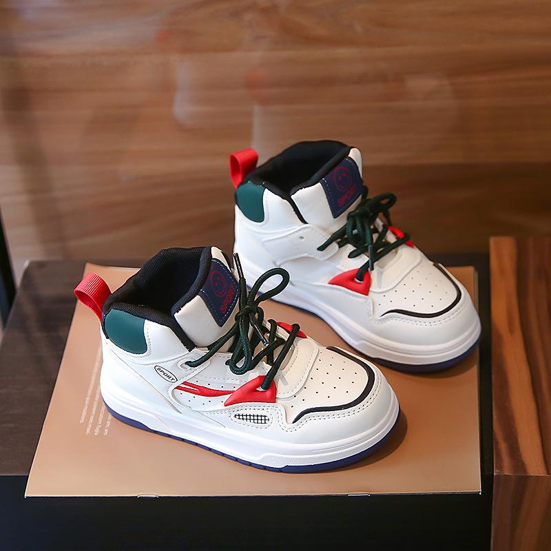 Tênis High Top Kid Sneakers New Lace Up Casual Shoe Lightweight Running Shoe Soft Sole Board Shoe Kid Shoe Girl Shoes Zapatillas