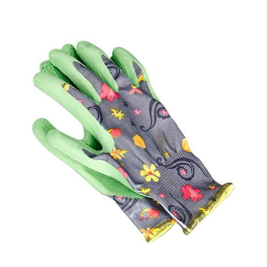 

Водонепроницаемые садовые перчатки с цветочным принтом, защитные перчатки от проколов, нескользящие перчатки для садовой работы, подарок для матери, жены, домашних садоводов зелёный