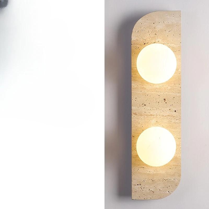 Natural Stone Wall Lamp Art Decor Sconce For Foyer Dining Room Bedroom Stairs Aisle Corridor Atmosphere Lighting Fixtures