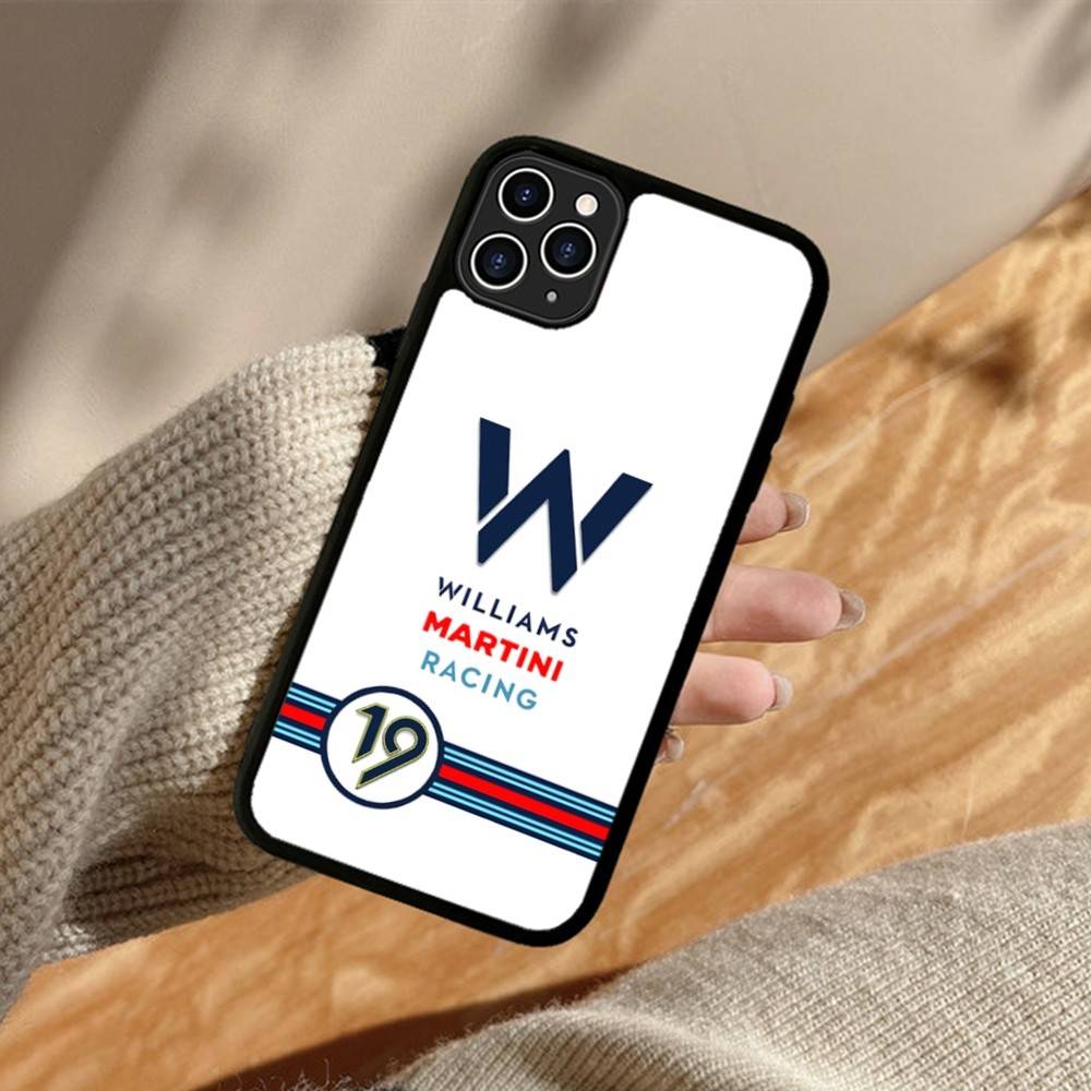 M-Martini Racing Horizontal Stripe PC+TPU Phone Case For IPhone 11 12 13 14 15 16 17 Plus Pro Max Cover