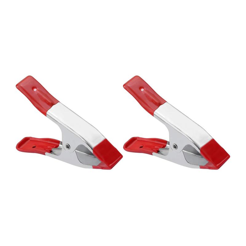 A-Shaped Clip Heavy Duty Spring Clips 1/2Pcs Metal Spring Clamps Non-Slip Clamps Multipurpose Electrician Clips Spring Clamp Set