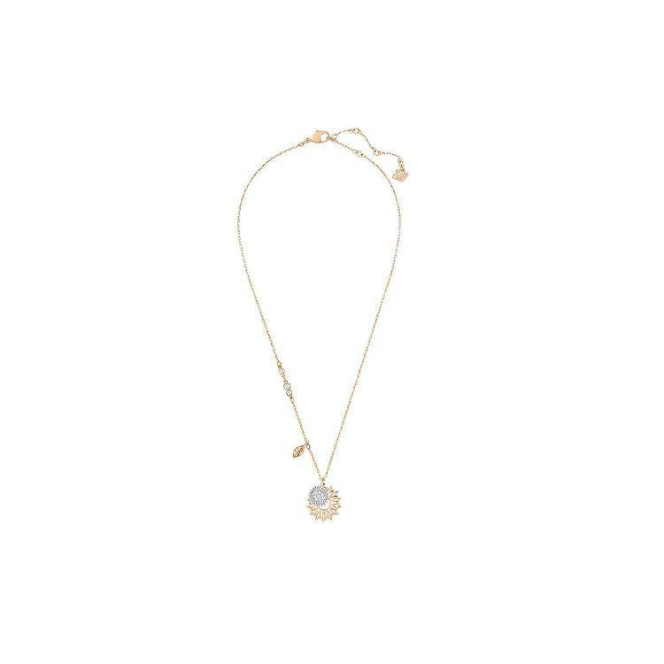 Swarovski Fashion Duo Sunflower Pendant Necklace Women necklace 5213245