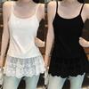95% Cotton Lace Trim Camisole Vest - Women's Spring/Summer 2026 New Arrival, Plus Size, Slim Fit, Layering Inner Top