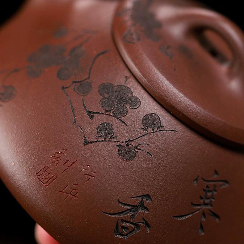 Handmade Yixing Purple Clay Teapot for Home Use - Ziyuan Shiqiao Clay