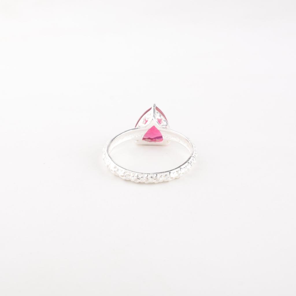 Pink Tourmaline Gemstone 925 Fine Silver Jewelry Handmade Designer Ring For Gift CZR-10-2