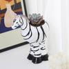 Creative Unique Giraffe/Zebras Shaped Succulent Holder Animal Plant Pot Tabletop Planter for Home or Office Decoration
