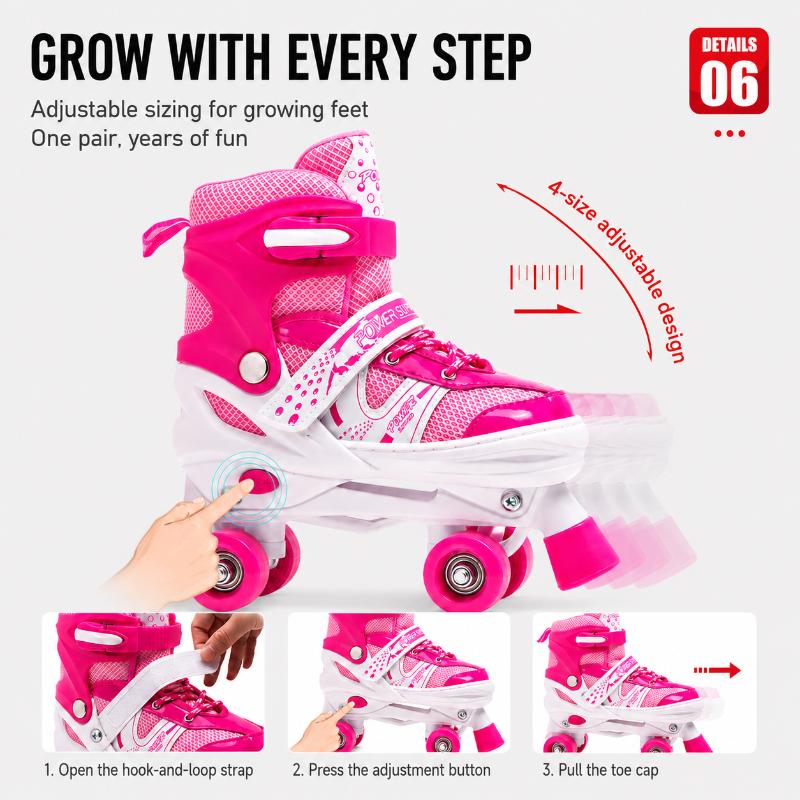 Roller Skate Shoes For Kids Adj Quad Skates Roller Skate Blades Skate Shoes For Girls Boys