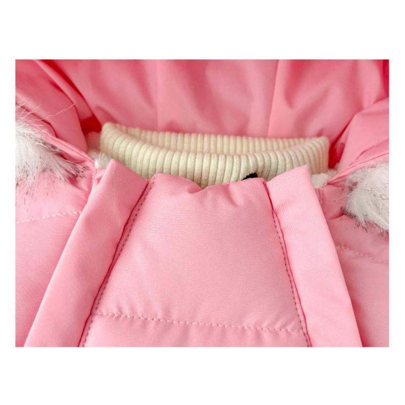 Macacão de Bebê Jaqueta de Algodão com Penas para Meninos e Meninas Roupa Infantil Espessa Quente e Espessa para Uso ao Ar Livre Macacão