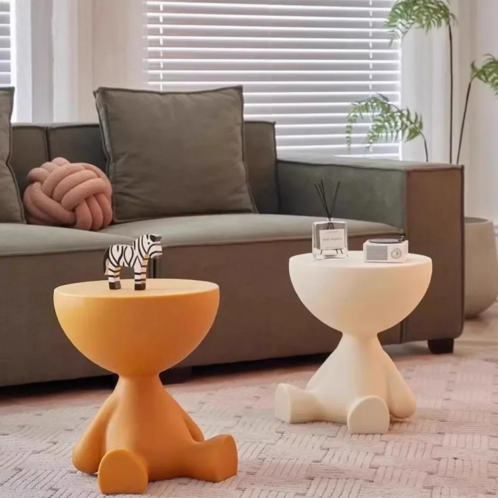 Minimalist Sofa Movable Coffee Side Table Small Living Room Small Spaces Bedroom Creative Tea Table Innovative Tatami End Table